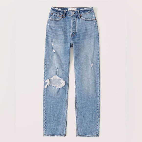ABERCROMBIE & FITCH The Dad High Rise Jeans / Size 26 Petite / - Picture 1 of 10